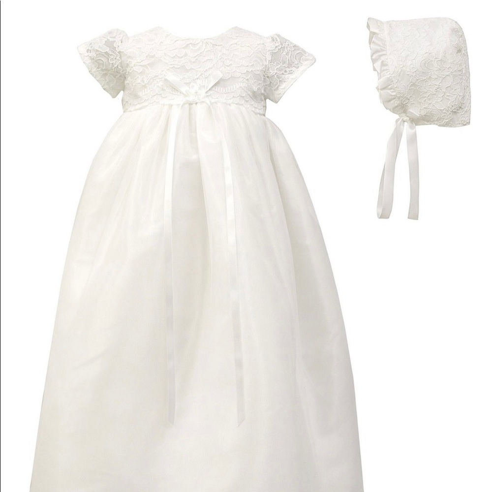 Lace christening gown